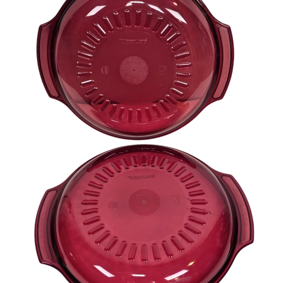 Vintage 19 Pieces Tupperware Microwave Cranberry Steamer Stack Baker's Set +MORE - Picture 10 of 16